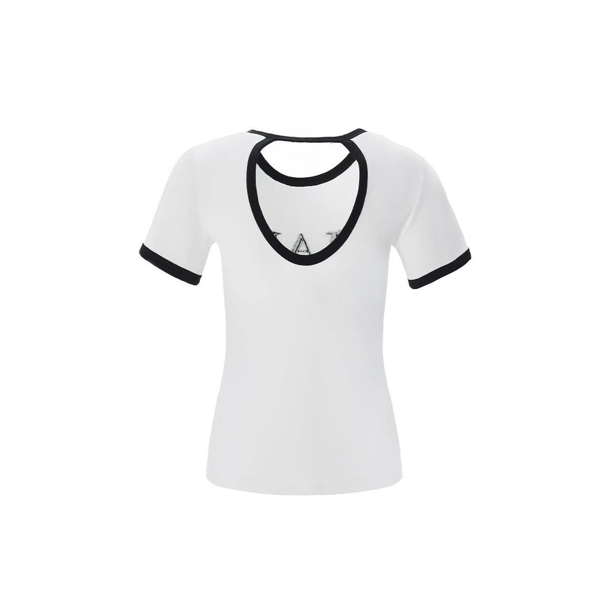 Diana Vevina Sequins Logo Colour Blocked T-Shirt