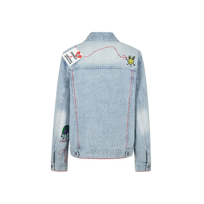 13De Marzo X Matthew Langille Travel Bear Denim Jacket