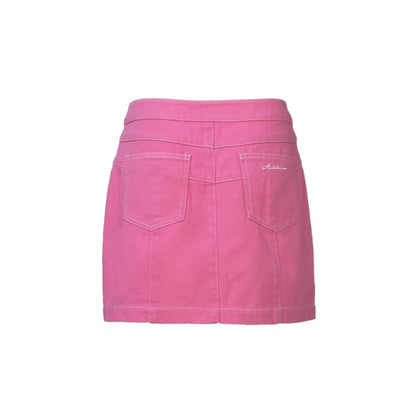 Ann Andelman Zipped Mini Skirt Pink