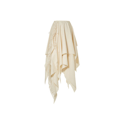 Elywood Mid-Length Skirt Beige