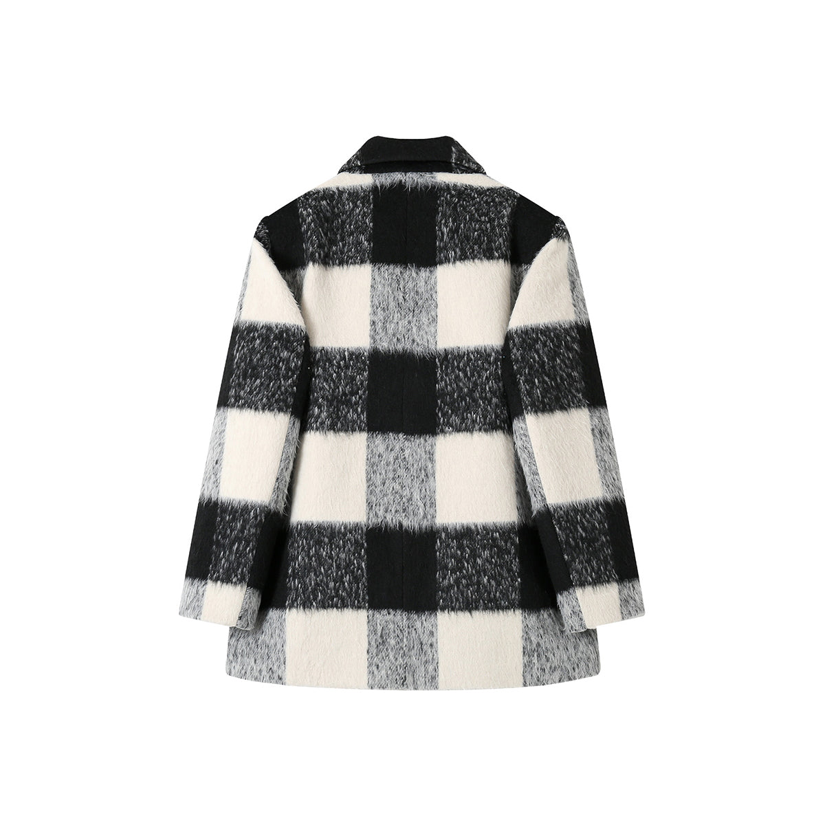 SomeSowe Color Blocked Checkered Jacket