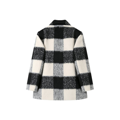 SomeSowe Color Blocked Checkered Jacket