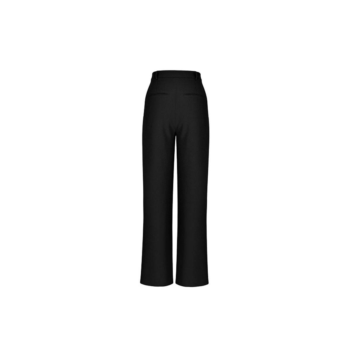 Three Quarters Dislocated Wide-Leg Suit Pants