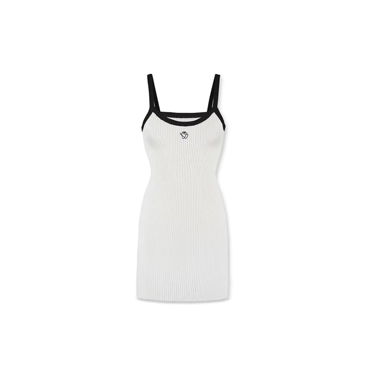 NotAwear Embroidery Logo Knit Dress White