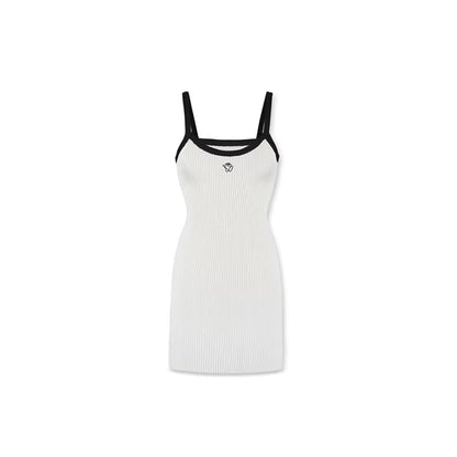 NotAwear Embroidery Logo Knit Dress White