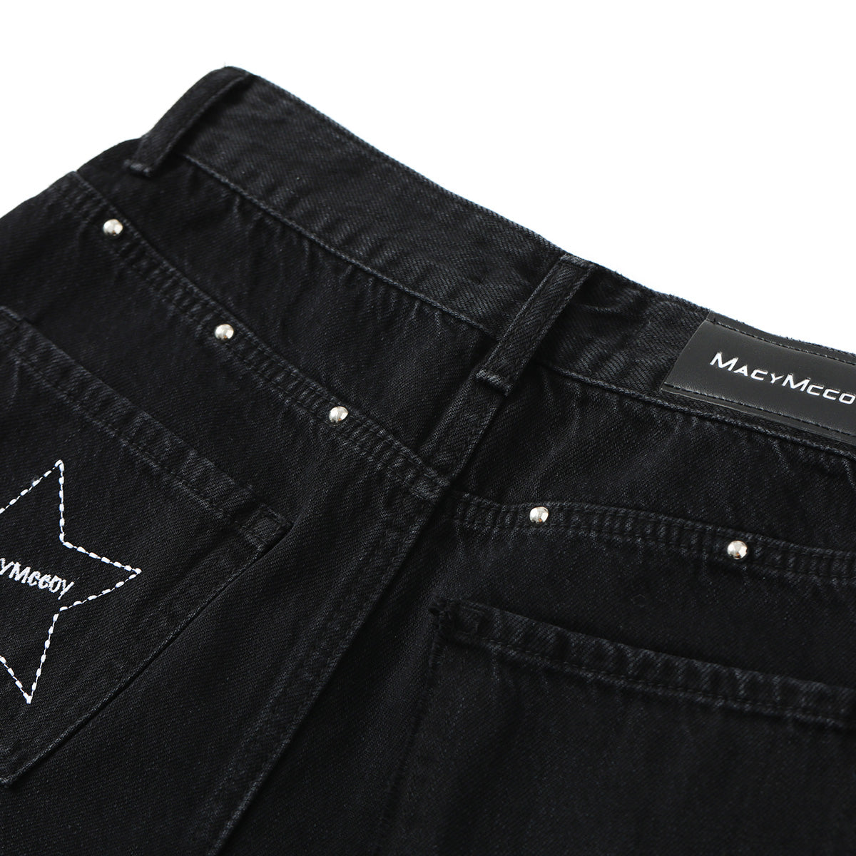 MacyMccoy Star Logo Destroyed Edges Shorts