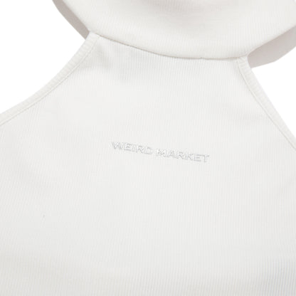 Weird Market Hollow-Out Back Vest White