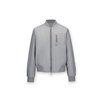 NotAwear Classic Nylon Bomber Jacket Grey