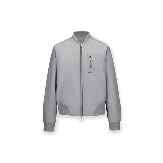 NotAwear Classic Nylon Bomber Jacket Grey