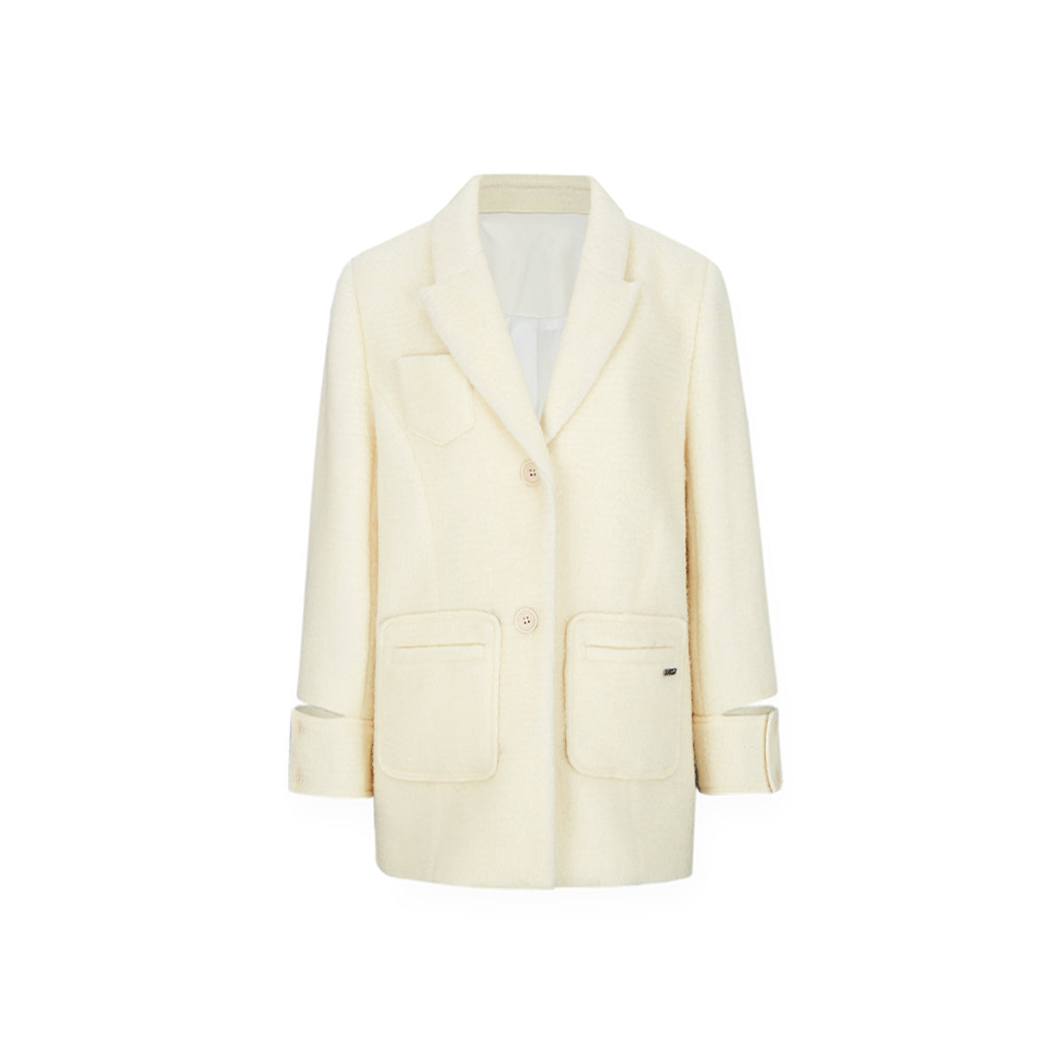 NotAwear Woolen Hollow Cuff Jacket Cream