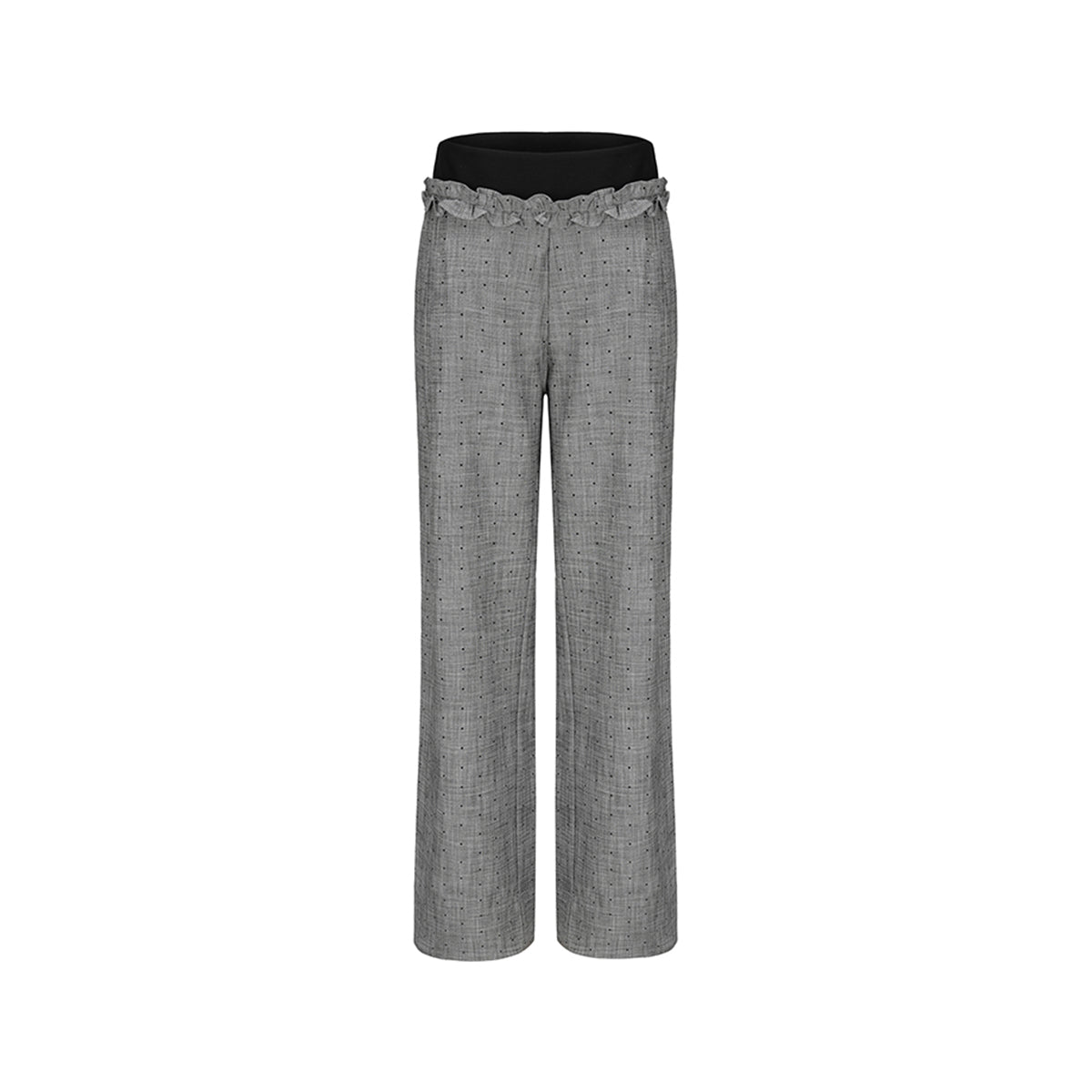 AGAM Double Waist Stringy Selvage Suit Pants Grey