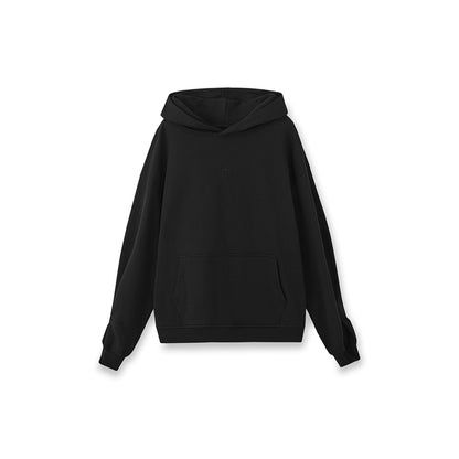 NotAwear Logo Embroidery Casual Hoodie Black