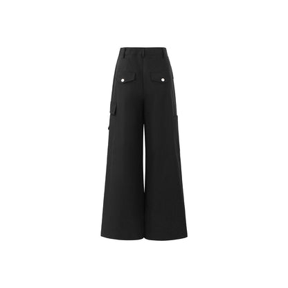 MacyMccoy Multi-Pockets Wide-Leg Cargo Pants