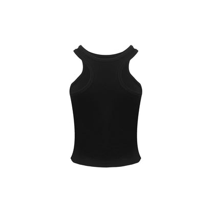 Ann Andelman Logo Printed Tank Vest Black