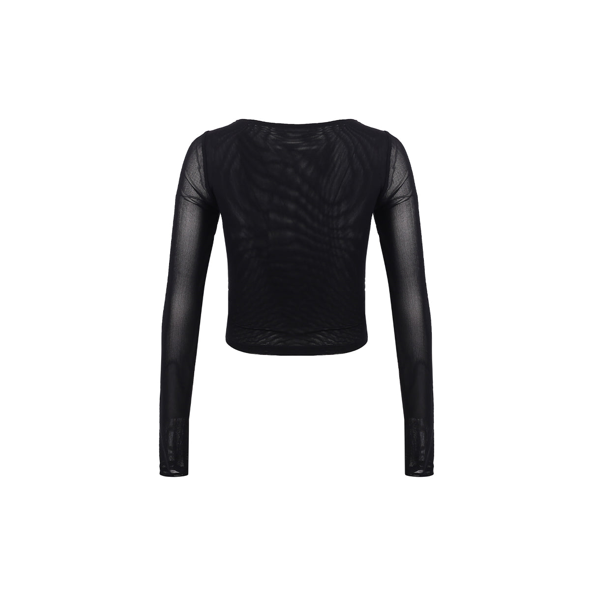 Wildshadow Metal Heart V-Neck L/S Slim Top Black