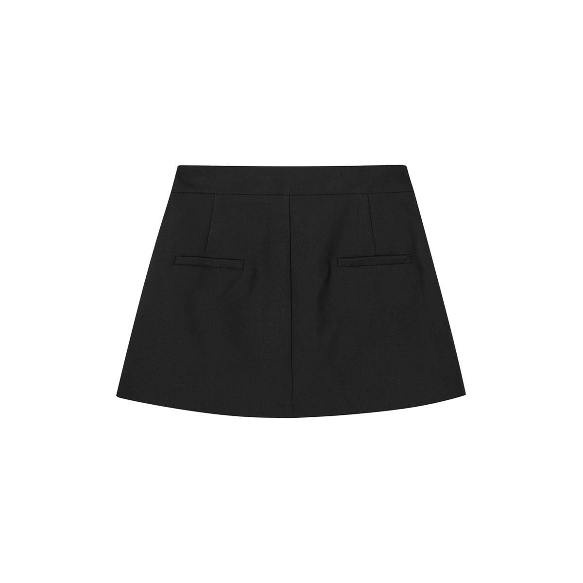 SomeSowe 3D Bow A-Line Mini Skirt Black