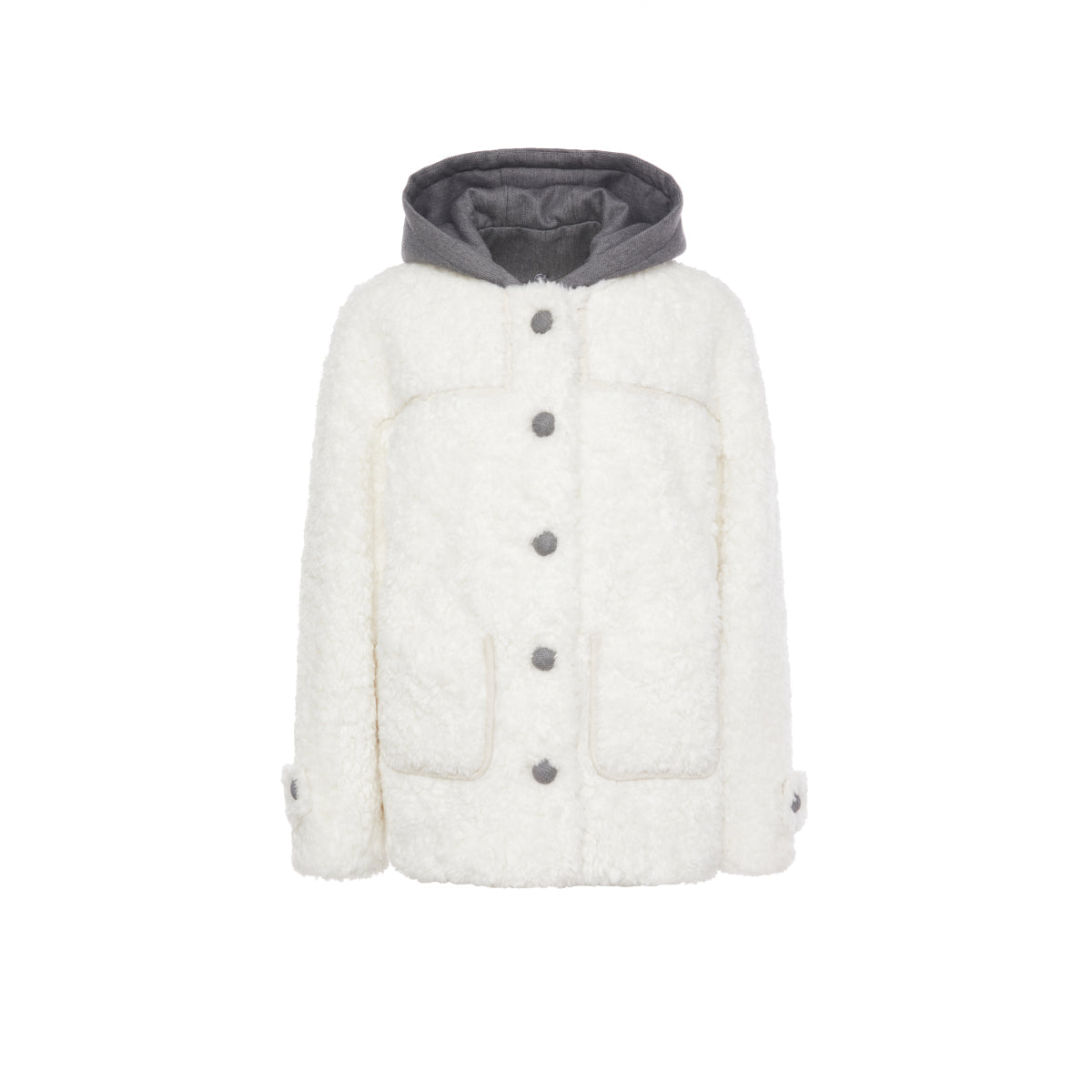 Rocha Roma Fake-2-Piece Detachable Down Jacket White