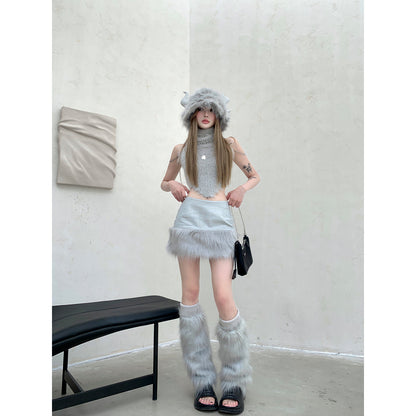 Weird Market X Angel Boy Fluffy Irregular Cutting Vest