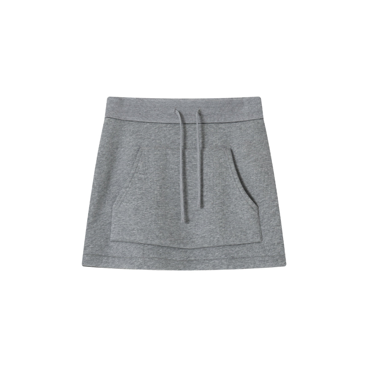 SomeSowe Kangaroo Pocket Short Skirt Grey