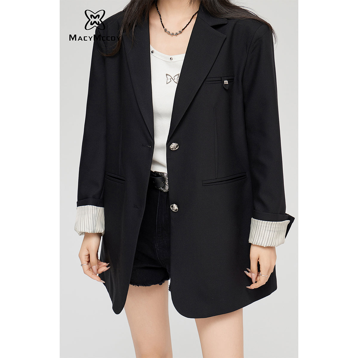 MacyMccoy Classic Tailored Oversize Blazer