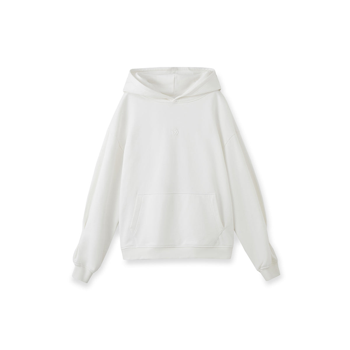 NotAwear Logo Embroidery Casual Hoodie White