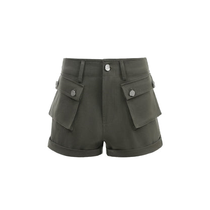 Via Pitti Pocket Cargo Shorts Green