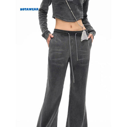 NotAwear Oversized Washed Flare Pants