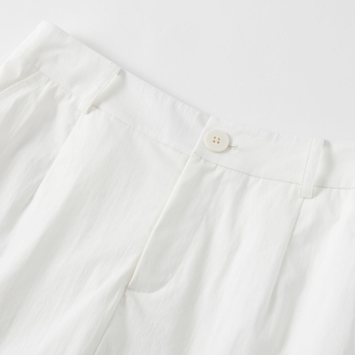 SomeSowe Bow Drawstring Cargo Skirt White