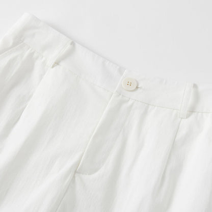 SomeSowe Bow Drawstring Cargo Skirt White