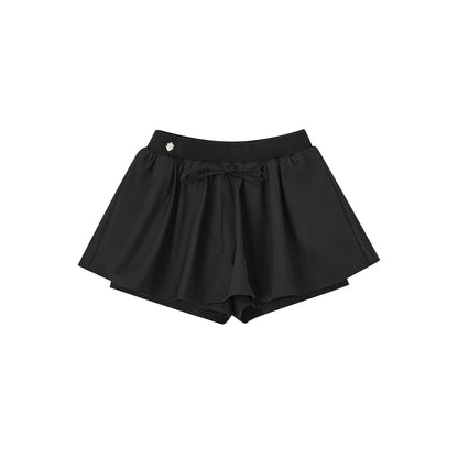 SomeSowe 3D A-Line Puffy Skirt Shorts Black