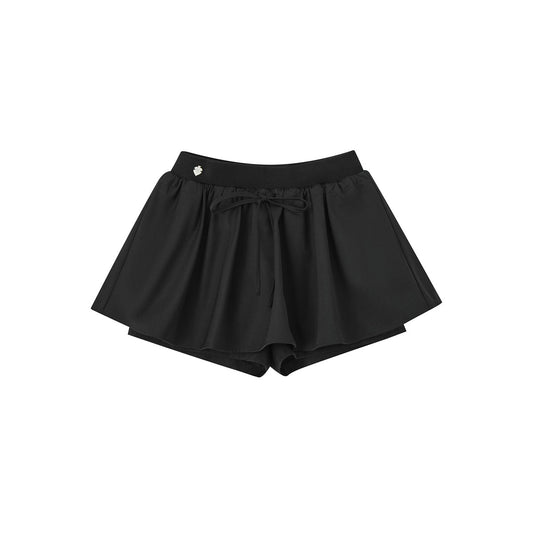 SomeSowe 3D A-Line Puffy Skirt Shorts Black