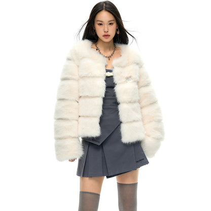 NotAwear Eco-Friendly Fur Jacket White