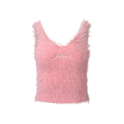 Jac Fleurant Logo Embroidery Vest Pink