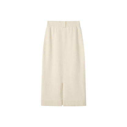 SomeSowe Split Cutting Knit long Skirt