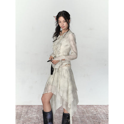 Via Pitti Irregular Render Skirt Gray