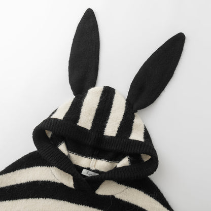 Rumia Bunny Ear Sweater Black And White