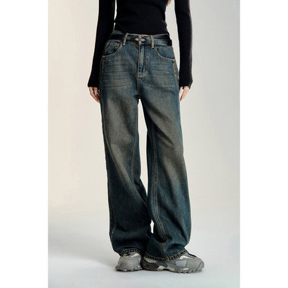 MacyMccoy Retro Rivet Wide-Leg Denim Pants