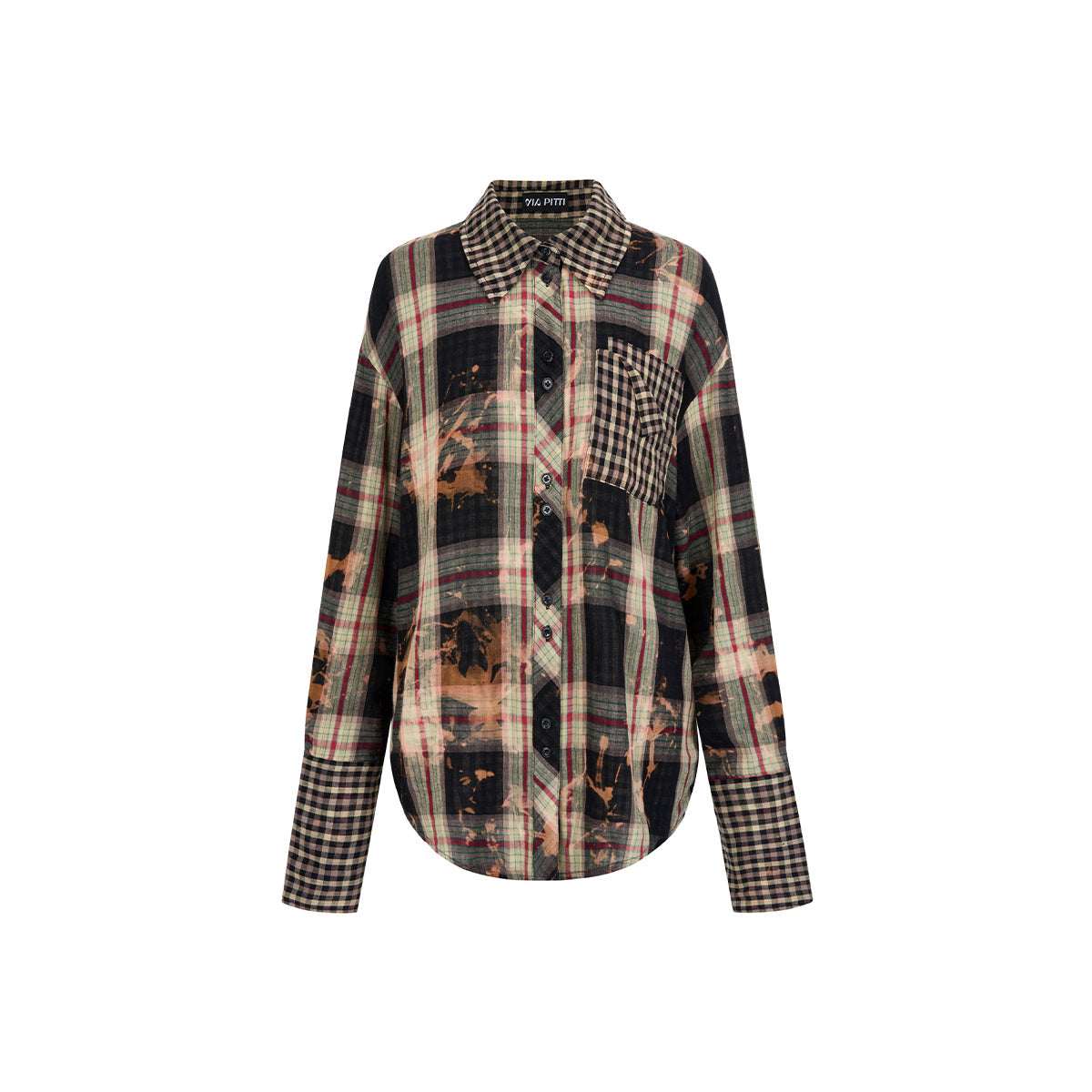 Via Pitti Vintage Checkered Shirt Black