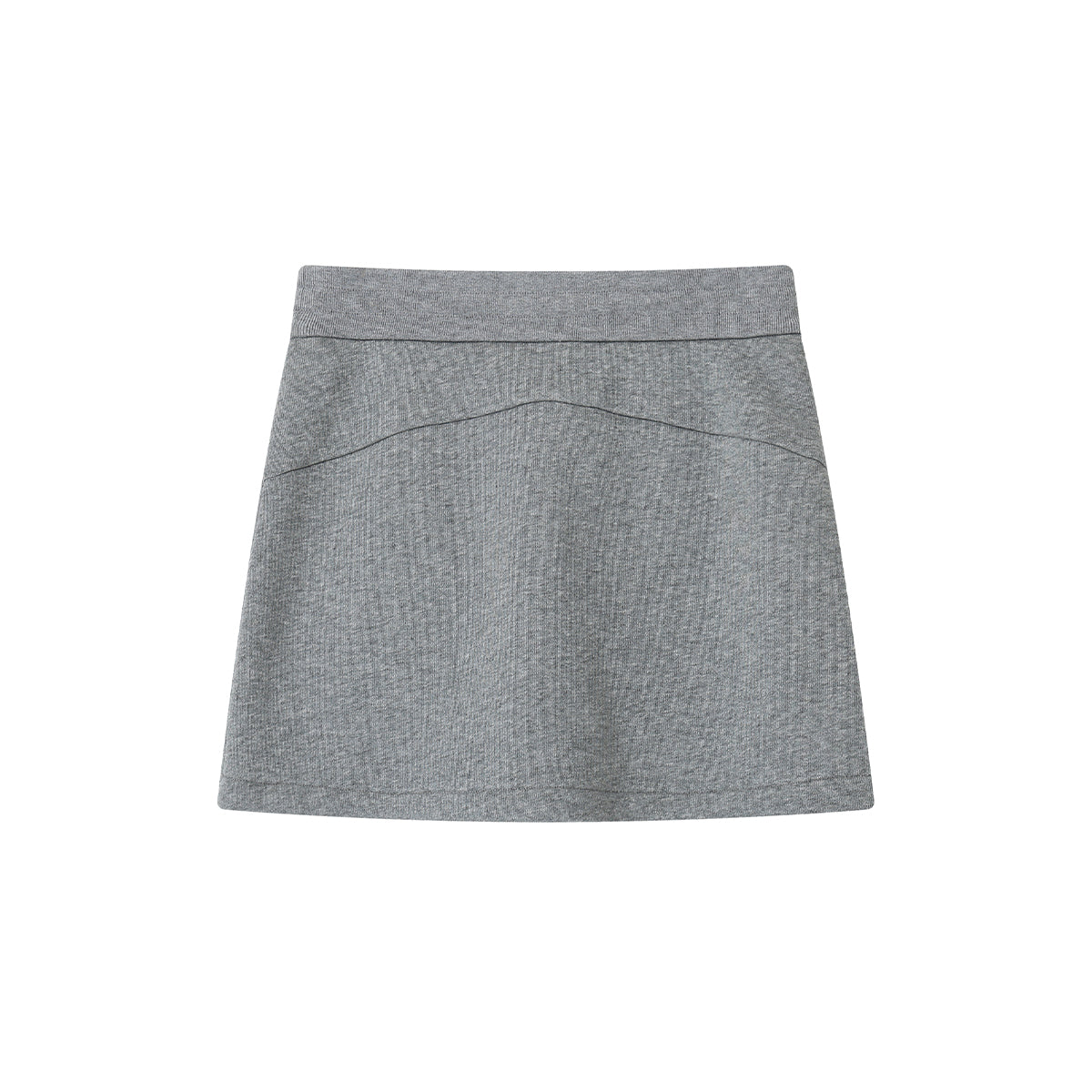 SomeSowe Kangaroo Pocket Short Skirt Grey