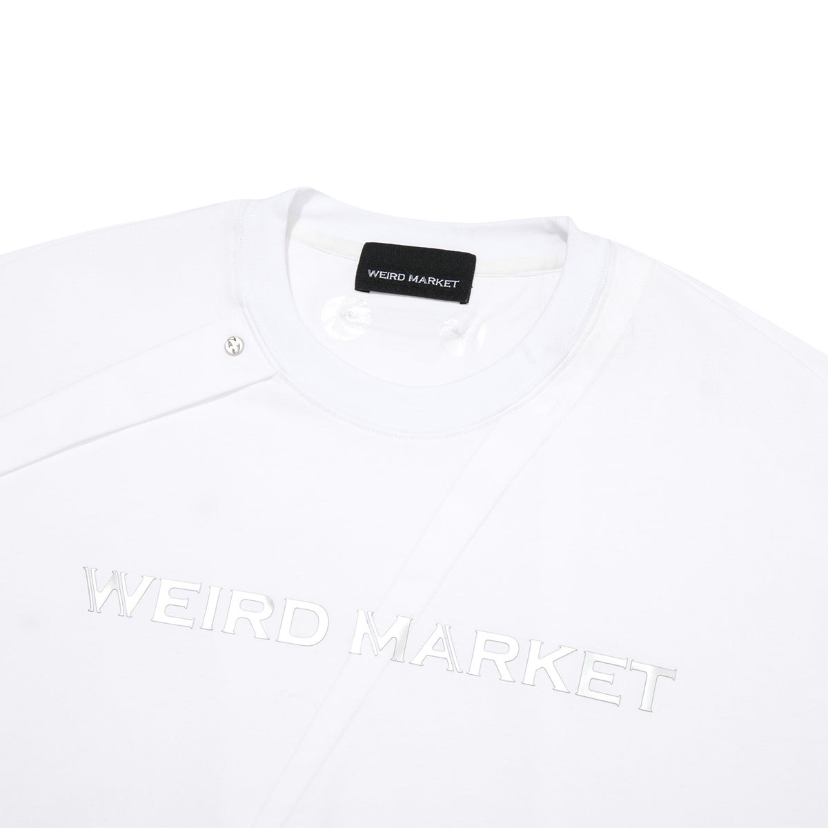 Weird Market Metal Logo Folded Tee - Mores Studio