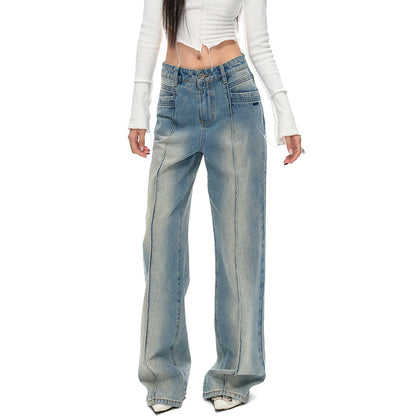 NotAwear Monkey Wash Straight Leg Jeans