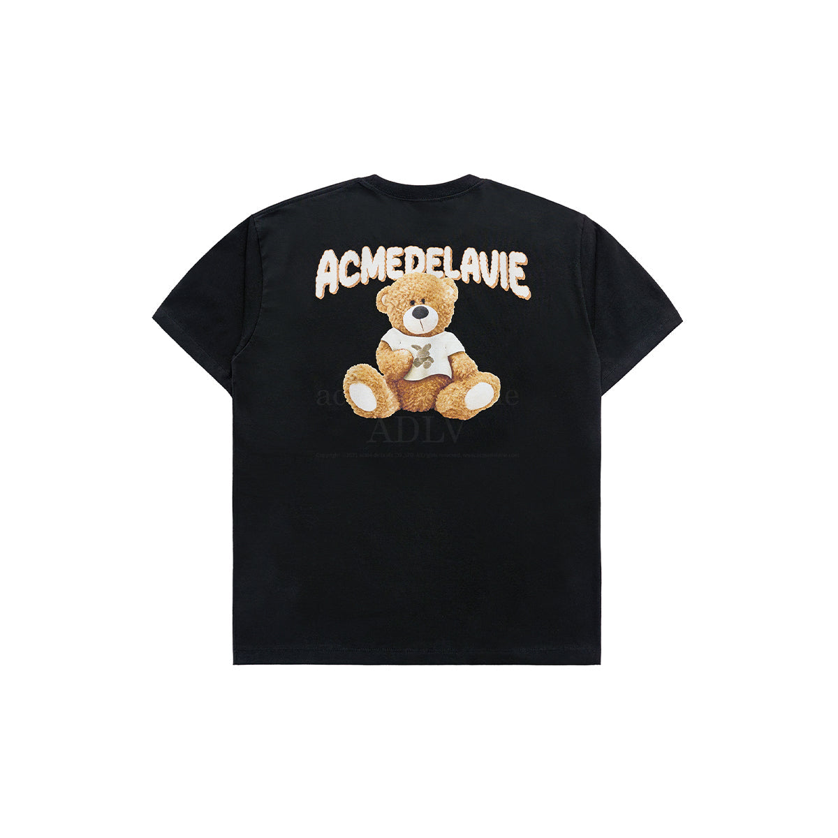 ADLV Back Rabbit Bear T-Shirt Black