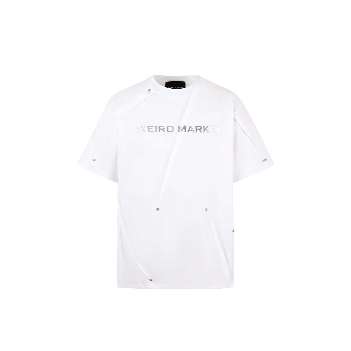 Weird Market Metal Logo Folded Tee - Mores Studio