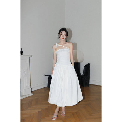 Diana Vevina French Style Halter Dress White