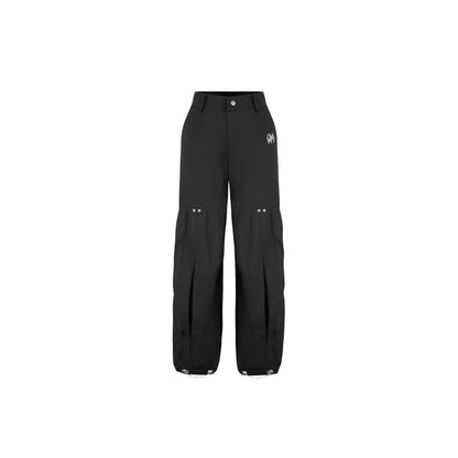 Weird Market Drawstring Cargo Pants Black