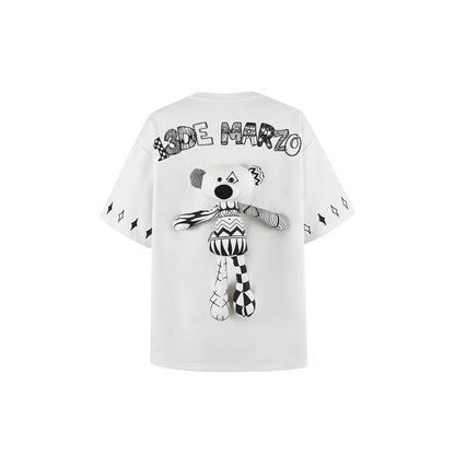 13De Marzo Bear Doodle T-shirt White