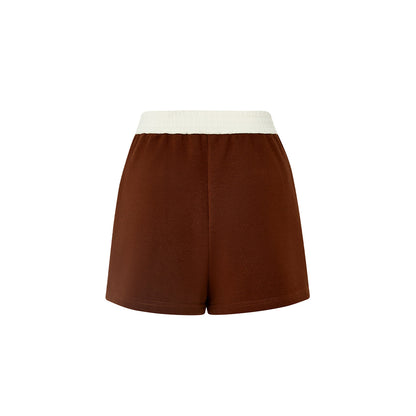 Eimismosol Color Blocked Sports Shorts Brown