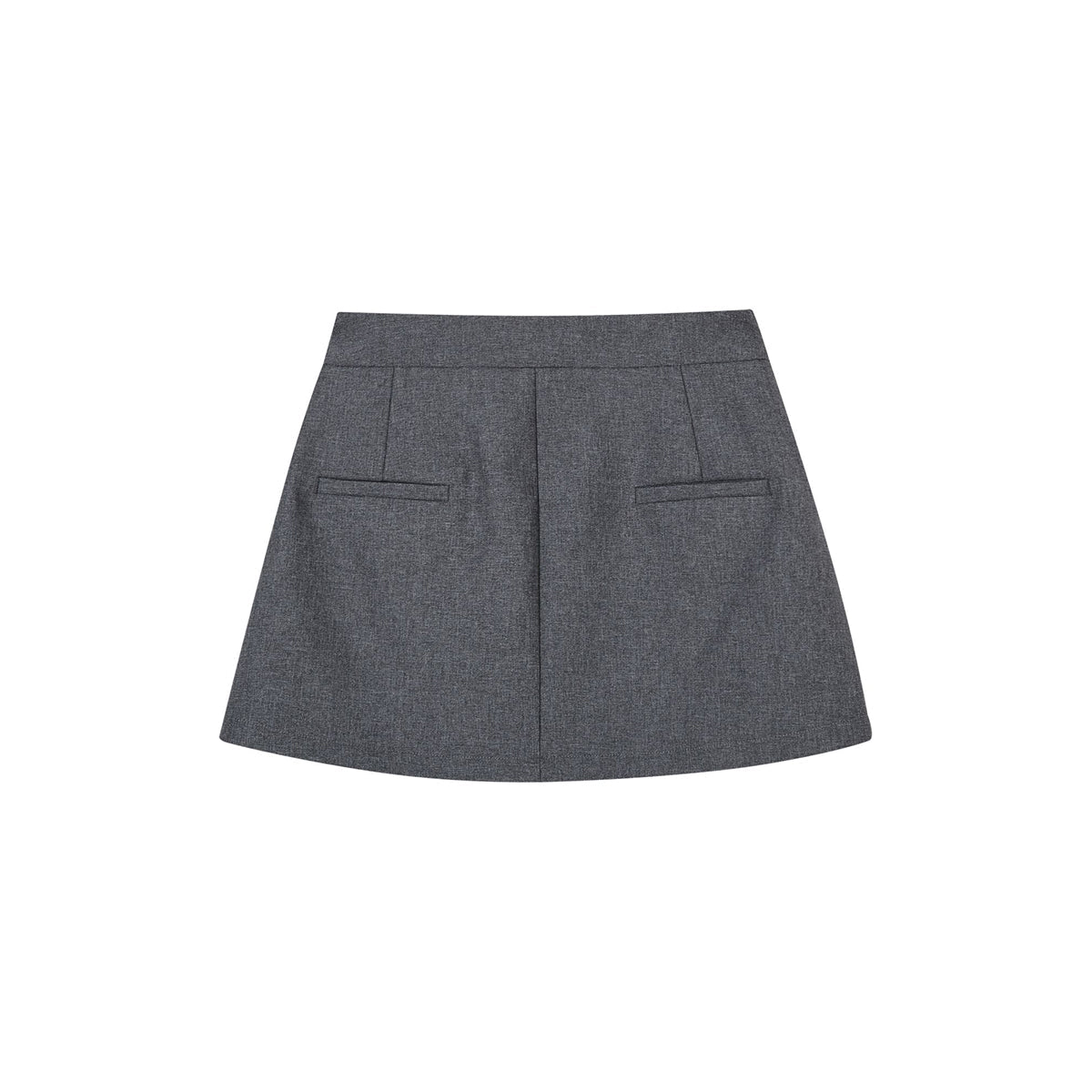 SomeSowe 3D Bow A-Line Mini Skirt Gray