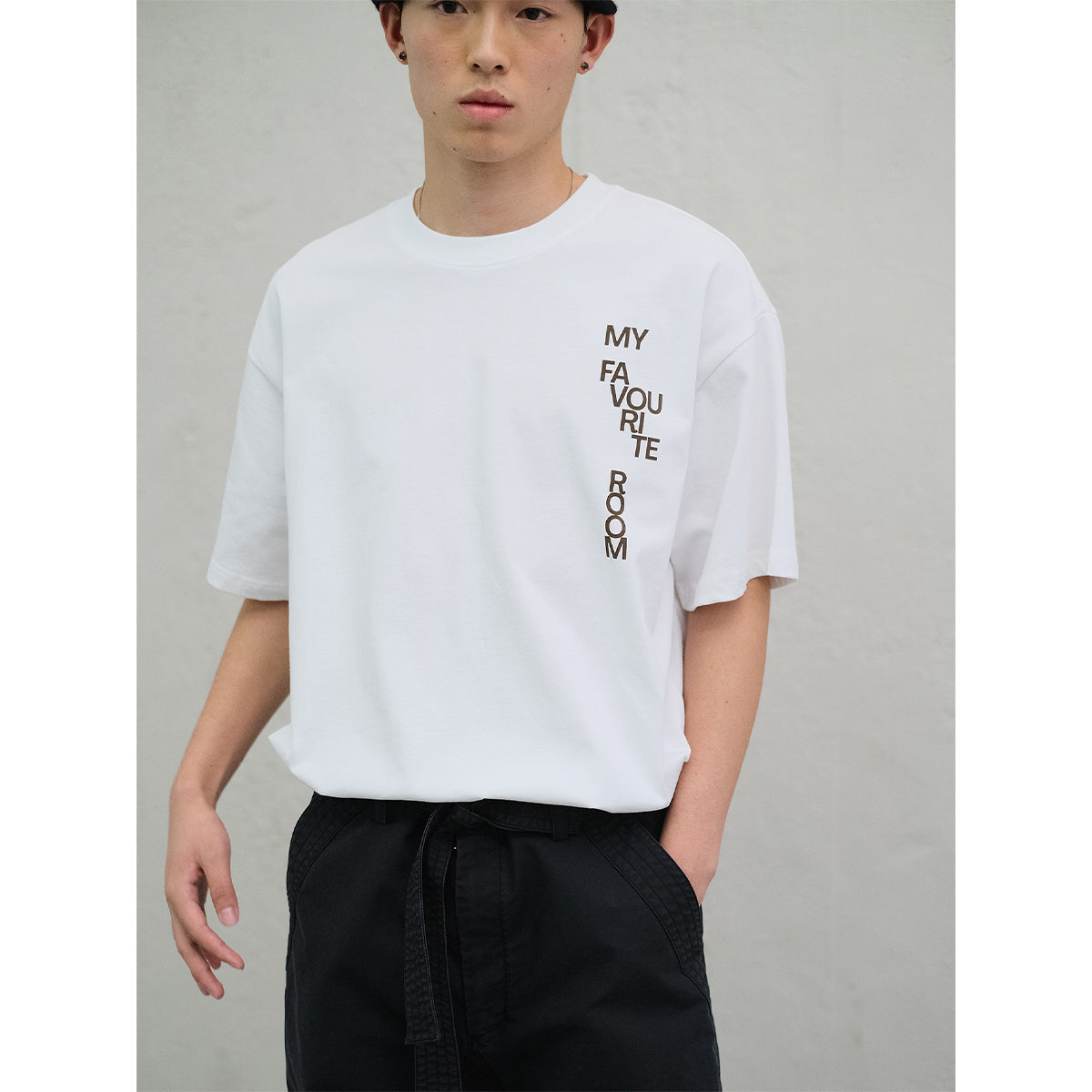 MANUFACTURE Keys Logo Printed T-Shirt White