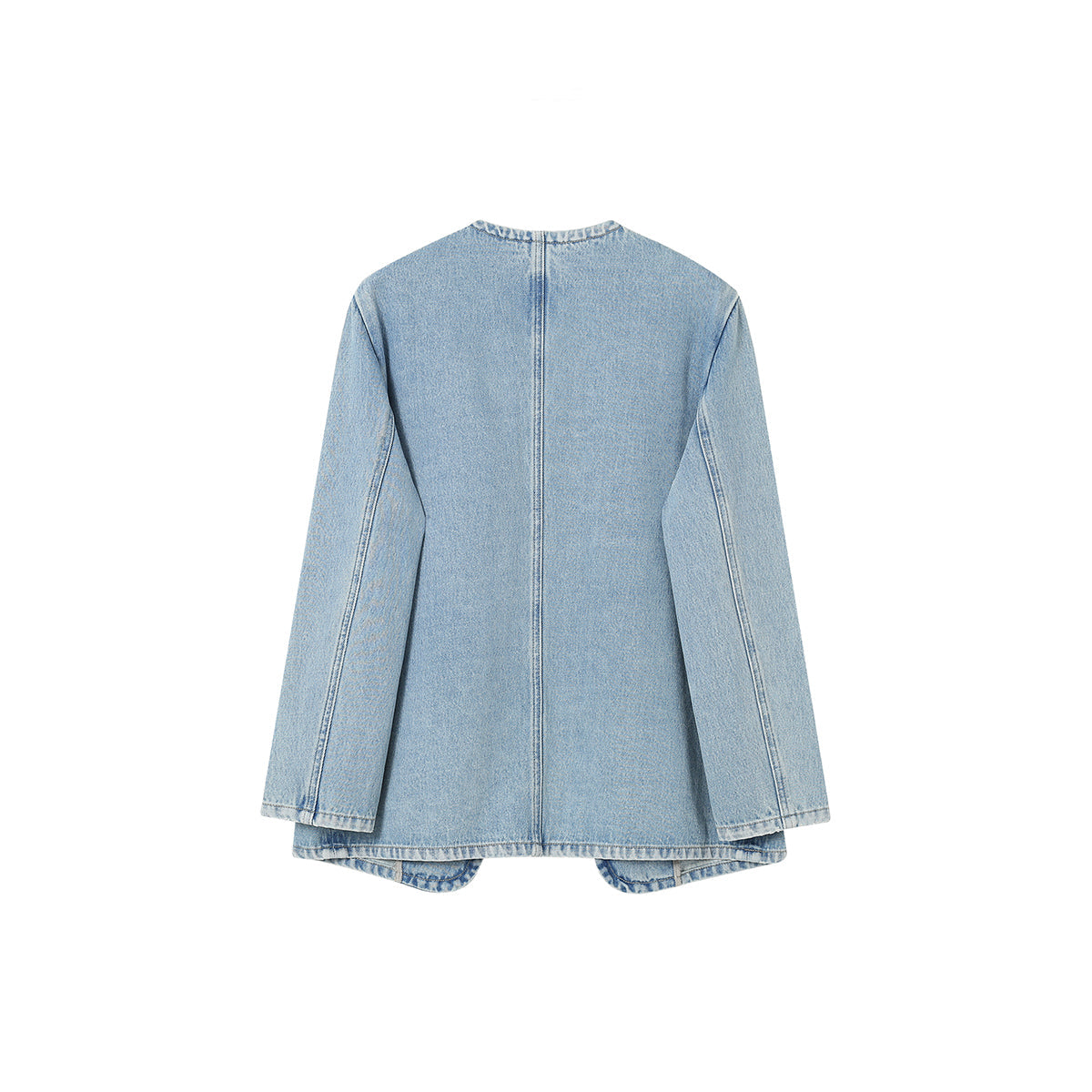 SomeSowe Logo Embroidery Washed Jacket Blue